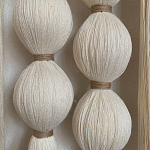 Панно на стену из хлопковых нитей White Morse Wall Hanging  варинант исполнения - 3 | Loft Concept в Саратове