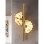 Бра  с фигурным мраморным рассеивателем Spiral of Warm Light варинант исполнения - 6 | Loft Concept в Саратове