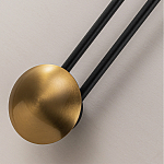 Бра с янтарным стеклянным диском и золотистыми акцентами Savio Glass Disc варинант исполнения - 3 | Loft Concept в Саратове