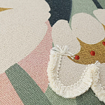 Подушка с цветочным принтом и кисточками Blooming Elegance Daisy варинант исполнения - 2 | Loft Concept в Саратове