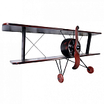 Полка книжная в виде аэроплана в стиле лофт FLY варинант исполнения - 1 | Loft Concept в Саратове