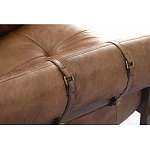 Двухместный диван Duncan винтажная коричневая кожа варинант исполнения - 4 | Loft Concept в Саратове