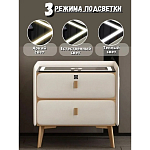 Умная прикроватная тумбочка c зарядкой для телефона Nightstand Smart варинант исполнения - 2 | Loft Concept в Саратове