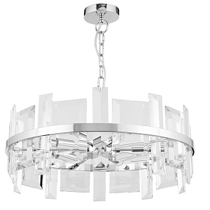 Люстра Harlow Crystal Round Chandelier chrome 5