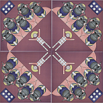 Плитка дизайнерская с узором Мангалоры варинант исполнения - 3 | Loft Concept в Саратове