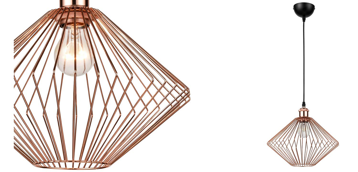 Подвесной светильник Loft Wire Cage pink gold Подвесной светильник Loft Wire Cage pink gold - Loft-Concept в Саратове
