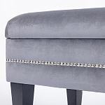 Мягкая банкетка с зоной для хранения Casket Grey варинант исполнения - 3 | Loft Concept в Саратове