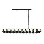 Люстра овальная с круглыми светодиодными источниками света Maxine Light варинант исполнения - 10 | Loft Concept в Саратове