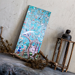 Постер на холсте в стиле шинуазри с изображением сада Chinoiserie Gazebo in the Imperial Garden Poster варинант исполнения - 2 | Loft Concept в Саратове