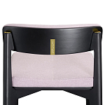 Барный стул из массива ясеня с обивкой из рогожки Elegant Ash Shape варинант исполнения - 4 | Loft Concept в Саратове