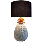 Настольная лампа с абажуром и декором в виде ананас Pineapple Black Lampshade варинант исполнения - 1 | Loft Concept в Саратове