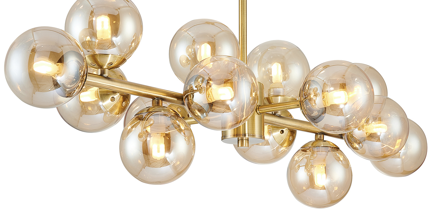 Люстра Berries Chandelier amber 14 Люстра Berries Chandelier amber 14 - Loft-Concept в Саратове