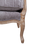 Кресло Ava Classical Armchair brown and grey velour варинант исполнения - 6 | Loft Concept в Саратове