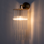 Бра с круглым основанием и длинными прозрачныи стеклянными трубками Nembus варинант исполнения - 2 | Loft Concept в Саратове