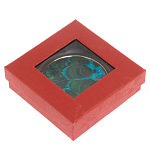 Зеркало карманное складное круглое из натурального камня Малахит с Хризоколлой в подарочной упаковке Gold Stone Mirrors варинант исполнения - 4 | Loft Concept в Саратове