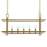 Подвесной светильник прямоугольный 5-ти ламповый Linear Kitchen Light варинант исполнения - 2 | Loft Concept в Саратове