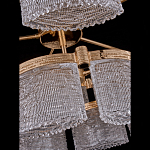 Люстра двухъярусная с текстурными овальными абажурами Splendor Palace Style варинант исполнения - 4 | Loft Concept в Саратове