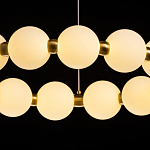 Люстра круглая с матовыми белыми шарами PEARLS Suspension варинант исполнения - 7 | Loft Concept в Саратове