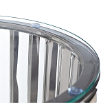 Столик журнальный с круглой прозрачной стеклянной столешницей Voluptuous варинант исполнения - 1 | Loft Concept в Саратове