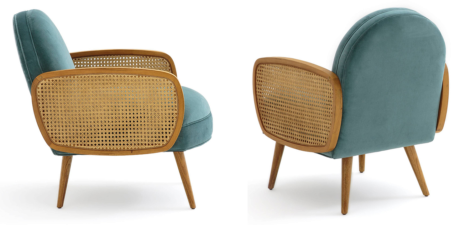 Кресло Morten Wicker Turquoise Armchair Кресло Morten Wicker Turquoise Armchair - Loft-Concept в Саратове