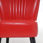 Кресло с обивкой из эко-кожи Harper Armchair Red варинант исполнения - 6 | Loft Concept в Саратове