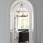  Люстра с 5-ю цилиндрическими плафонами из стекла с пузырьками Hinkley варинант исполнения - 9 | Loft Concept в Саратове