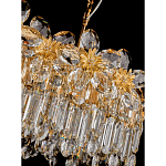 Люстра с декоративными элементами в виде крупных хрустальных цветов Palace Gardens варинант исполнения - 3 | Loft Concept в Саратове