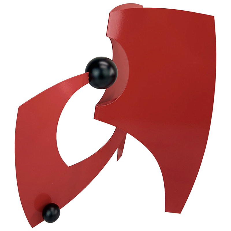 Декоративная статуэтка Abstract Figure Two Spheres Red Figurine Красный Черный Декоративная статуэтка Abstract Figure Two Spheres Red Figurine Красный Черный в Саратове | Loft Concept