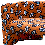 Акцентный Двухместный Диван Leela Оранжевый Орнамент варинант исполнения - 2 | Loft Concept в Саратове