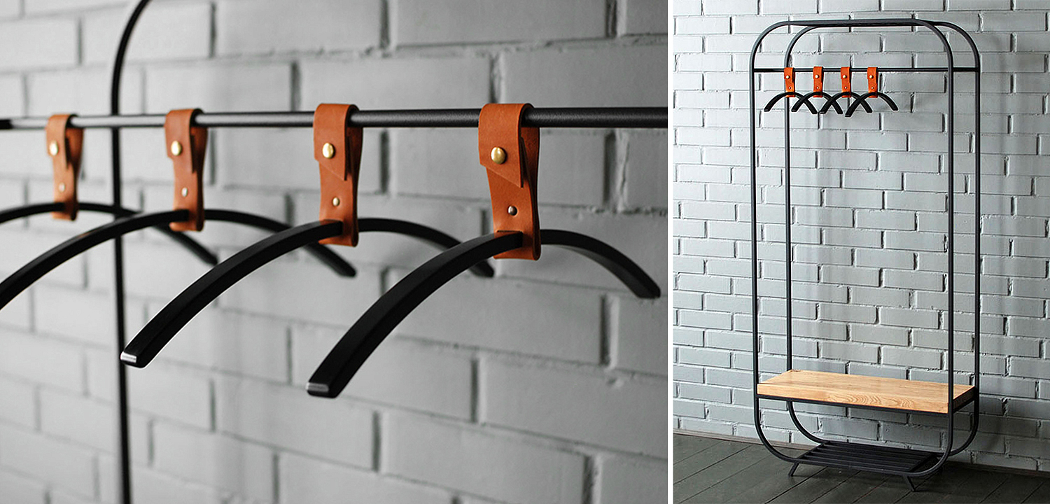 Плечики для одежды Amos Black Clothes Hanger Плечики для одежды Amos Black Clothes Hanger - Loft-Concept в Саратове