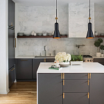  Подвесной светильник черного матового цвета с конусным плафоном 65 см Elstead Lighting варинант исполнения - 9 | Loft Concept в Саратове