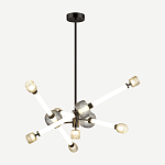 Светодиодная люстра Rovelly Black варинант исполнения - 2 | Loft Concept в Саратове