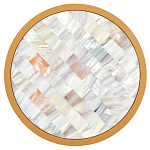 Бра в форме диска с перламутровыми прямоугольниками из морской ракушки Touch of Marine Charm варинант исполнения - 2 | Loft Concept в Саратове
