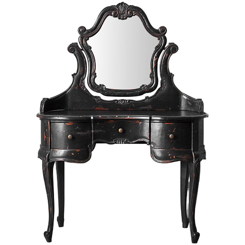 Трельяж Black Felicienne Dressing Table Черный Коричневый Трельяж Black Felicienne Dressing Table Черный Коричневый в Саратове | Loft Concept