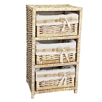 Стеллаж для детской с плетенным выдвижными корзинами Bow варинант исполнения - 1 | Loft Concept в Саратове