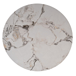 Стол журнальный круглый керамогранит белый Keramos варинант исполнения - 2 | Loft Concept в Саратове