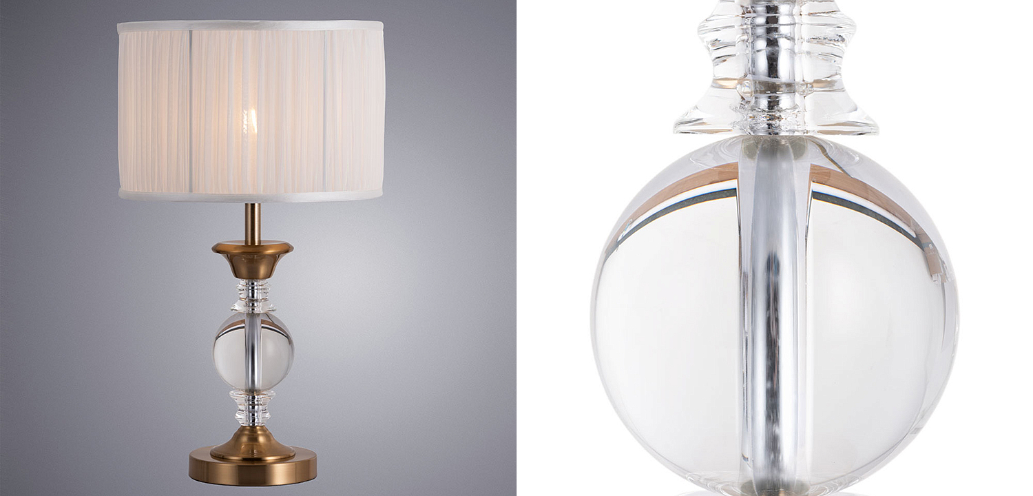 Настольная лампа Fluid glass lamp Настольная лампа Fluid glass lamp - Loft-Concept в Саратове