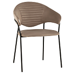 Коричневый стул с обивкой из искусственной замши Alexis варинант исполнения - 1 | Loft Concept в Саратове