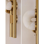 Бра  с фигурным мраморным рассеивателем Spiral of Warm Light варинант исполнения - 8 | Loft Concept в Саратове