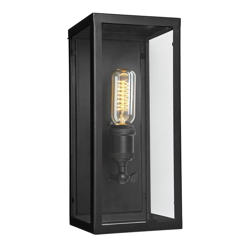 Бра Eichholtz Wall Lamp Irving Графитовый Прозрачное Стекло в Саратове | Loft Concept 
