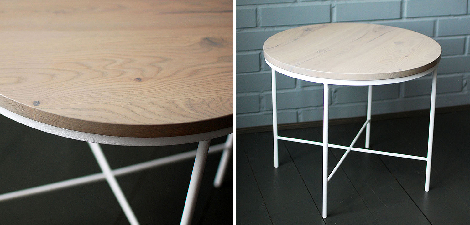 Кофейный стол Nava White Industrial Metal Rust Coffee Table Кофейный стол Nava White Industrial Metal Rust Coffee Table - Loft-Concept в Саратове