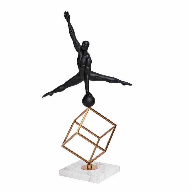 Статуэтка Athlete on the ball 2 Золотой Черный Статуэтка Athlete on the ball 2 Золотой Черный в Саратове | Loft Concept