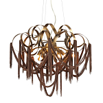 Люстра подвесная с переплетенными металлическими лентами и цепочками Atlantis Chain варинант исполнения - 1 | Loft Concept в Саратове