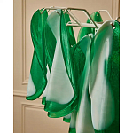 Люстра из стеклянных зеленых лепестков Petalled Illuminator варинант исполнения - 8 | Loft Concept в Саратове