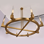Люстра CANELLE Round Chandelier 8 Modern Brass варинант исполнения - 2 | Loft Concept в Саратове