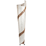 Торшер из перламутра на металлическом каркасе Indonesian Spiral 2 варинант исполнения - 3 | Loft Concept в Саратове