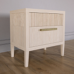 Прикроватная Тумбочка Primo с двумя ящиками Светлый дуб варинант исполнения - 2 | Loft Concept в Саратове