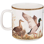 Кружка из фарфора с изображением уток и собаки 400 мл Hunting Porcelain Collection варинант исполнения - 1 | Loft Concept в Саратове