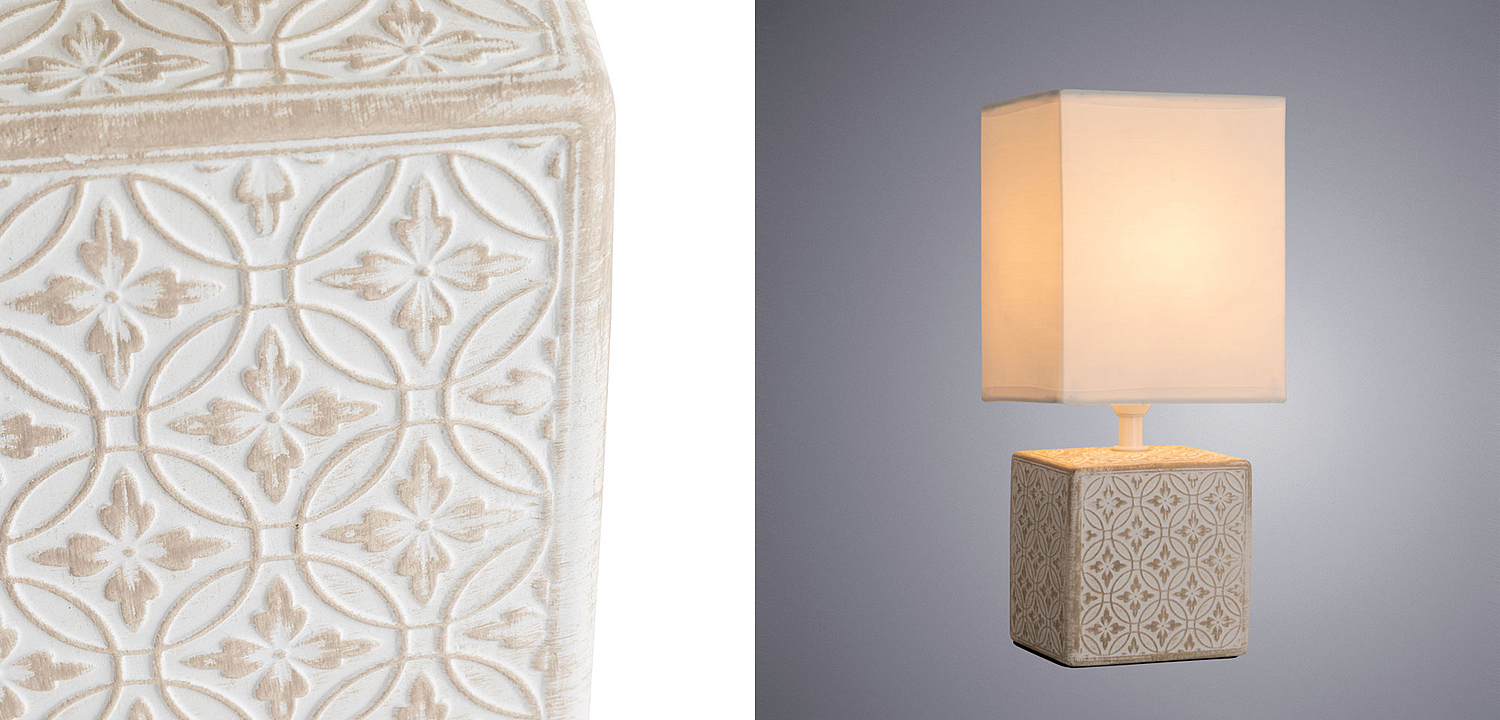 Настольная лампа Дизайнерская Lazio Ivory Table Lamp Настольная лампа Дизайнерская Lazio Ivory Table Lamp - Loft-Concept в Саратове
