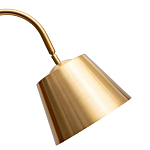 Торшер с мраморным столиком и золотым плафоном Ezio Floor Lamp варинант исполнения - 1 | Loft Concept в Саратове